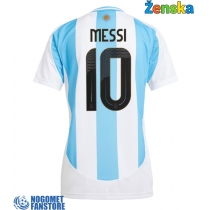 Argentina Lionel Messi #10 Domaci Dres za Ženska Copa America 2024 Kratak Rukav